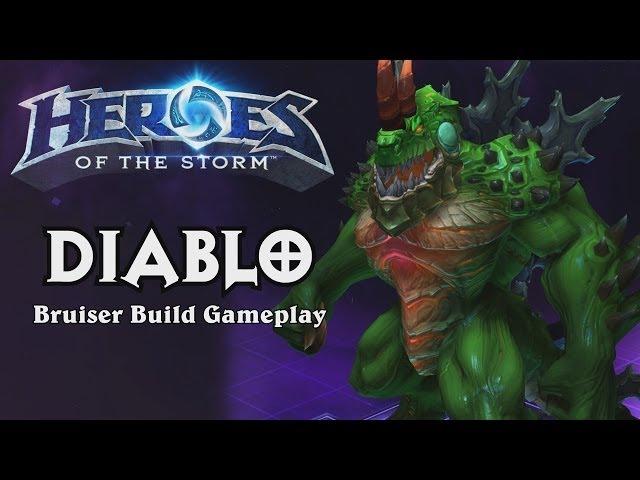 Heroes of the Storm: Diablo Bruiser Build Gameplay