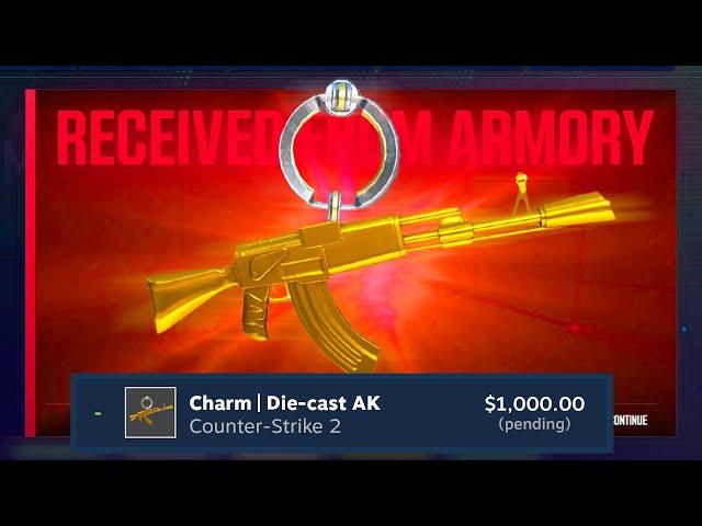 He unboxed the #1 NEW CHARM and SOLD IT for $1,000!! (CS2)