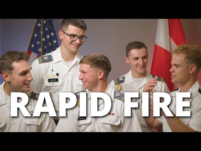 Rapid Fire Questions - West Point Cadets and Naval Academy Midshipmen