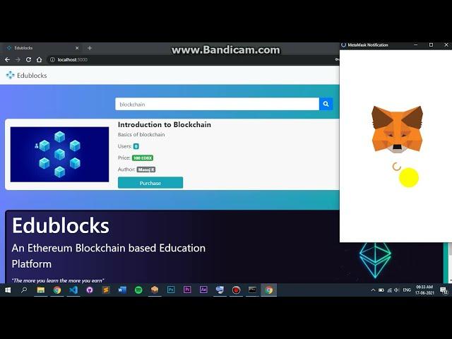 Edublocks - An Ethereum blockchain based Education Platform [Demo]