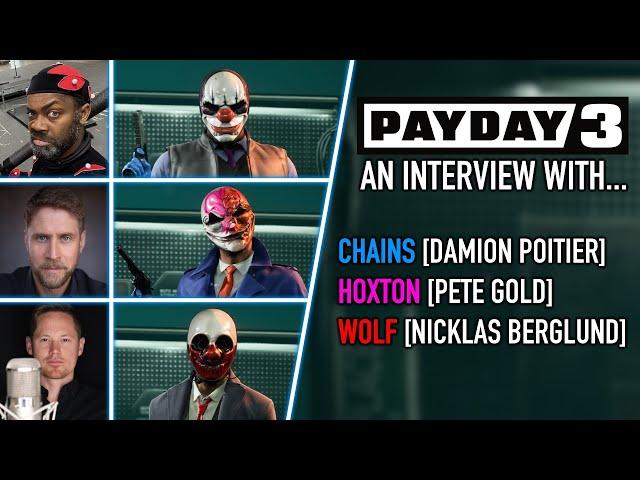 PAYDAY 3: An Interview with Damion Poitier, Pete Gold & Nicklas Berglund [Chains, Hoxton & Wolf]