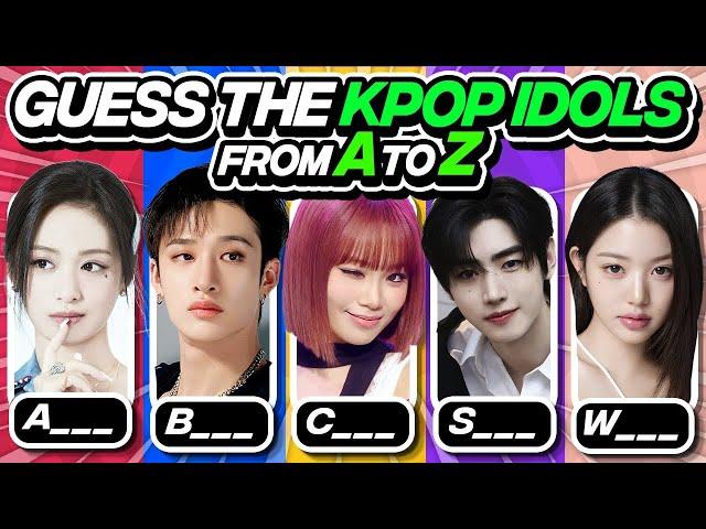 ⭐️Guess the Kpop Idols: a to z - Kpop Haven 2025