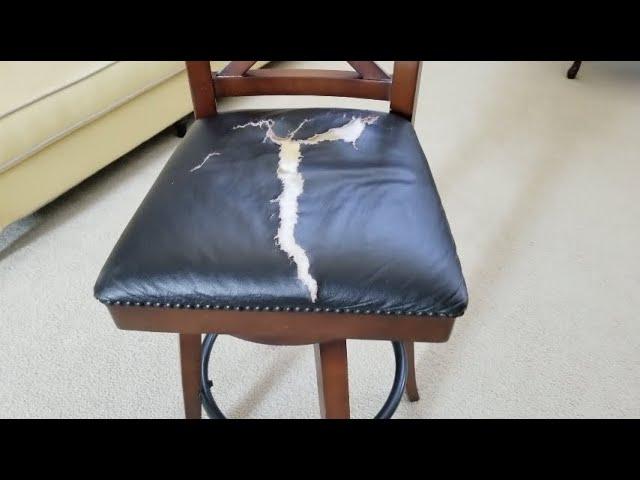 DIY How To Reupholster Bar Stool Cushion