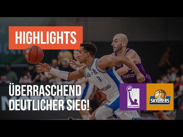 Überraschend deutlicher Sieg! BG Göttingen - SKYLINERS Frankfurt - BBL Highlights