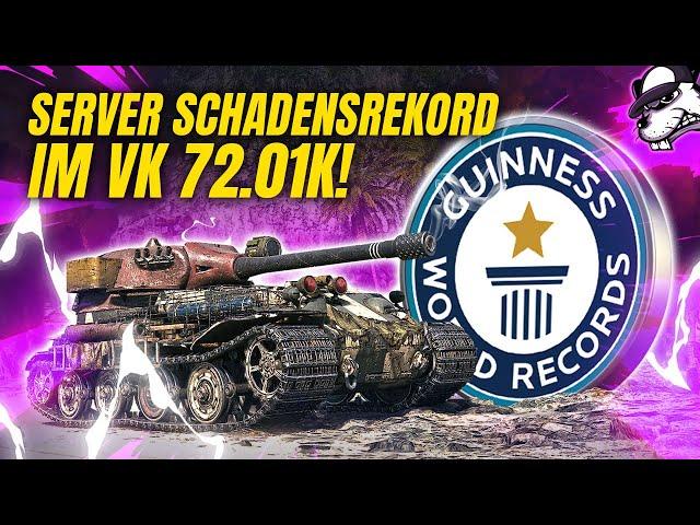 Server Schadensrekord auf dem VK72.01K ohne AFKler oder BlowUps! [World of Tanks - Gameplay - DE ]