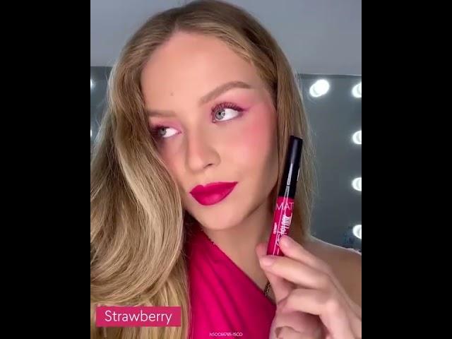  Strawberry Labial Mate Studio Look #shorts #cyzone #makeup