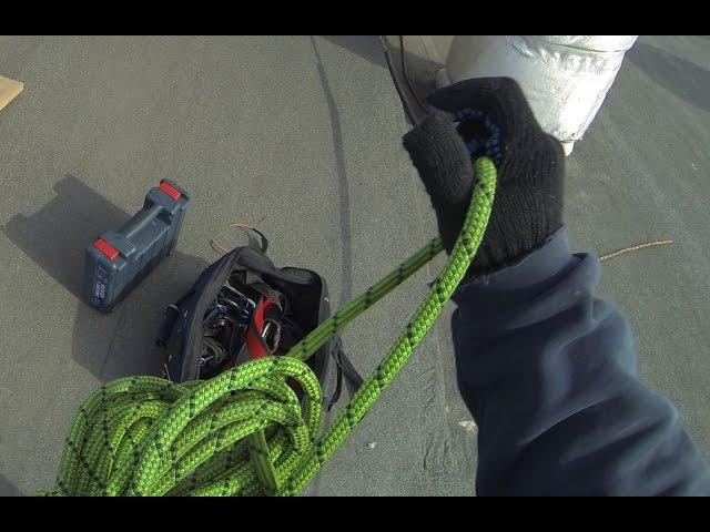 Монтаж баннера (Rope access Time-lapse)