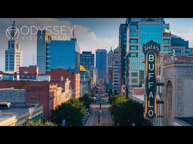 Downtown Buffalo, New York | Incredible Aerial Drone Travel City Adventure Experience