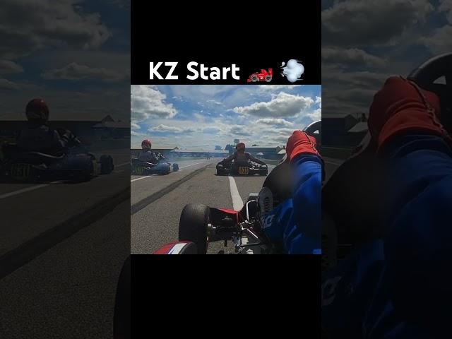 KZ race start at New Castle Motorsports Park.