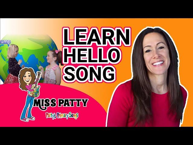 Learn Greeting Song for Children | Hello Song by Patty Shukla Nursery Rhyme