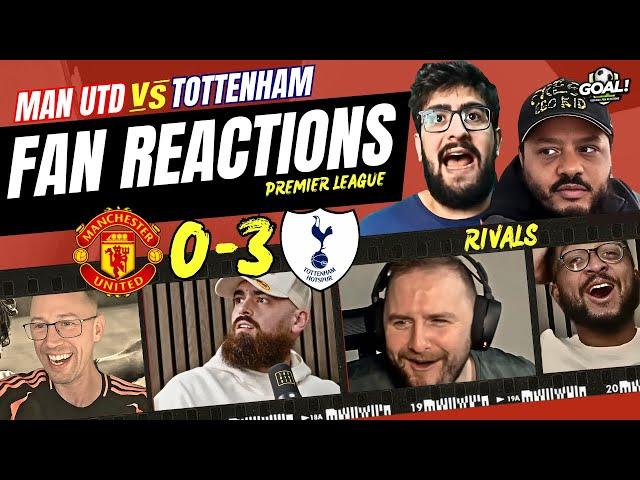 Man Utd & Spurs RIVALS fan reactions to Man Utd 0-3 Tottenham! PREMIER LEAGUE 2024/25