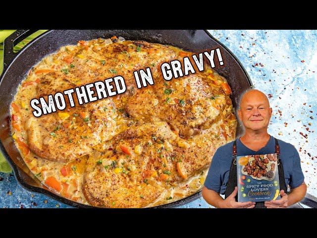 Smothered Pork Chops (Creole Spiced!)