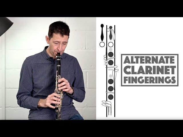 Clarinet Fingerings with Playing and Diagram Examples - Throat Bb, Top G and more...