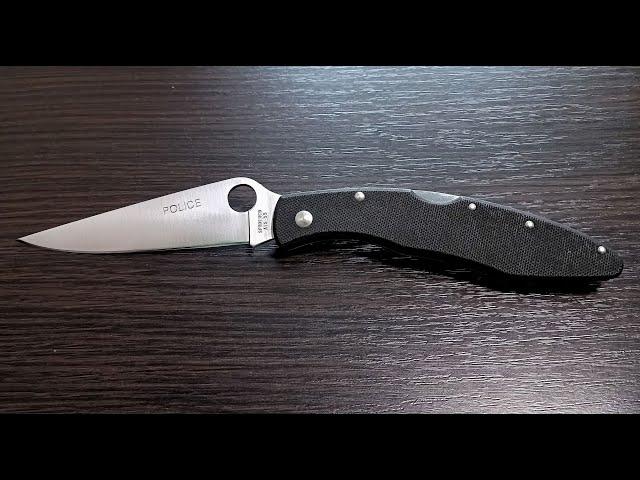 Spyderco Police C07G. ATS-55 + G-10 - рарітетна класика.