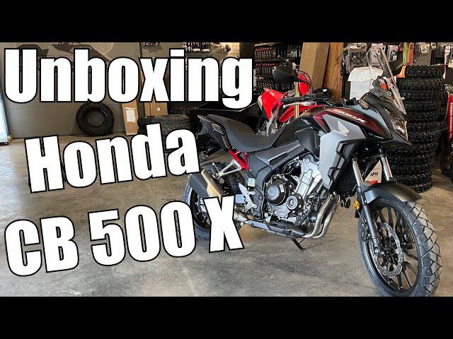 Unboxing 2021 Honda CB 500 X / Start Up / MAX'S MOTO SHOP