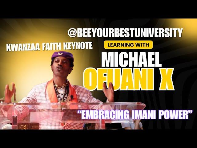 Celebrating Kwanzaa 2025 : Faith & Imani Lessons Michael Ofuani Keynote Speaks Wisdom & Richness 