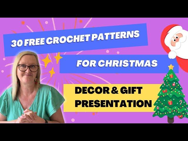 Free Crochet Patterns for Christmas  ~ Decor and Gift Presenting Edition #crochet #freepatterns