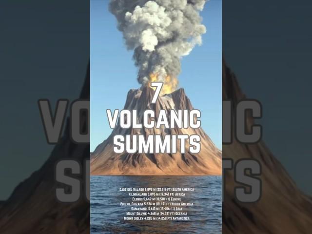 The Volcanic Seven Summits in 60 seconds! #sevensummits #travel #trekking