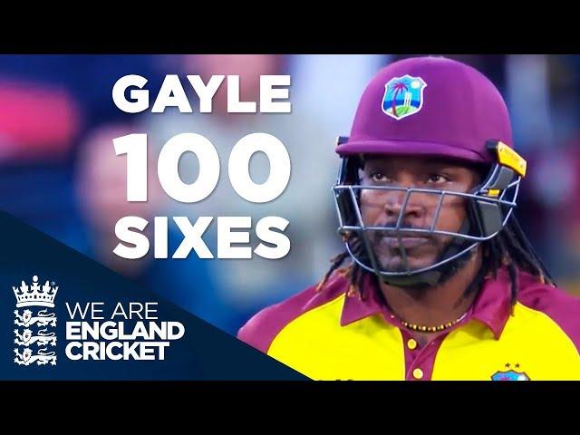 Chris Gayle Reaches 100 Sixes In Blistering 40 Off 20 Balls v England 2017 - Full Highlights