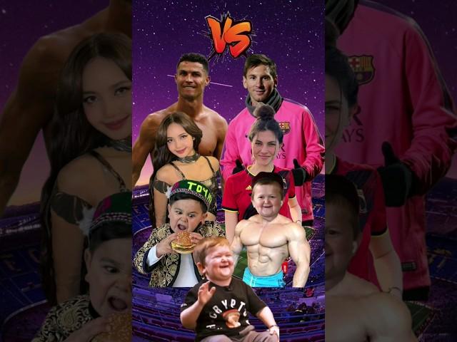Ronaldo, Lisa, Abdu Rozik VS Messi, Celine Dept, Hasbulla 