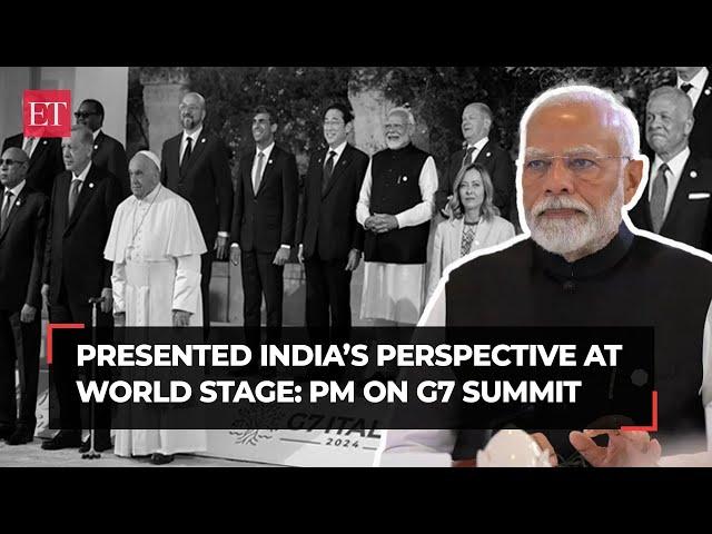 G7 summit 2024 highlights: Presented India’s perspective at world stage, PM Modi tweets