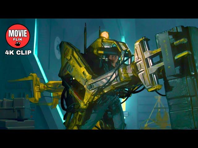 Using The Power Loader | Aliens (1986) | 4K Movie Clip