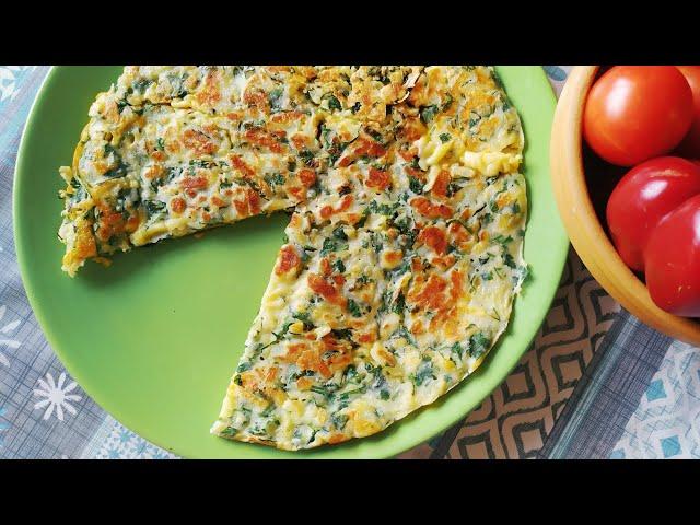 Вкусная СЫРНАЯ ЛЕПЕШКА на сковороде! Быстрый и полезный вариант завтрака!