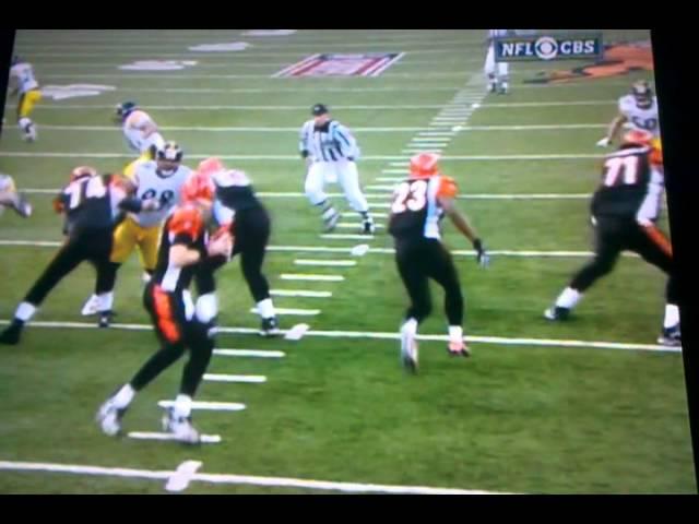 Carson Palmer knee injury vs steelers