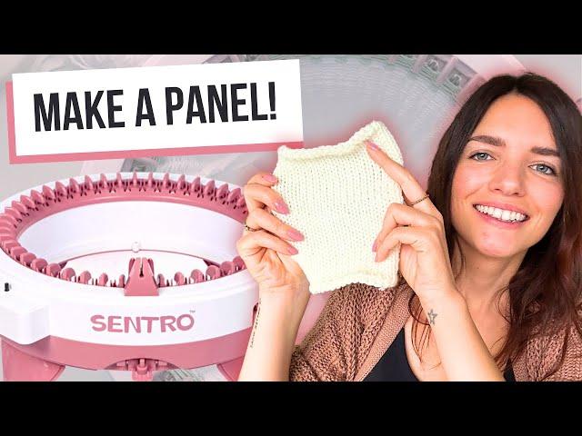 HOW DO YOU MAKE A FLAT PANEL ON A SENTRO KNITTING MACHINE?