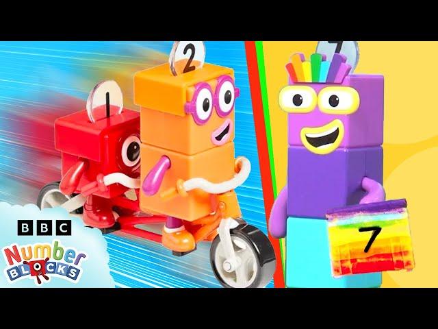 Numberblocks Mission HQ - Ep 3/5 | Full Episode -  Epic Tandem Bike Adventures! 