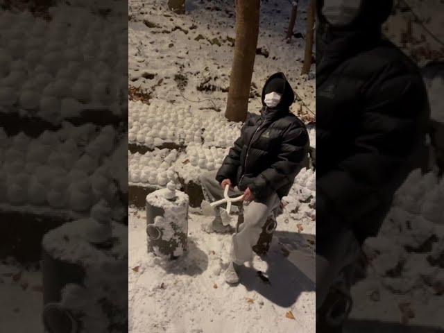 When you leave Psy's kids alone in the snow