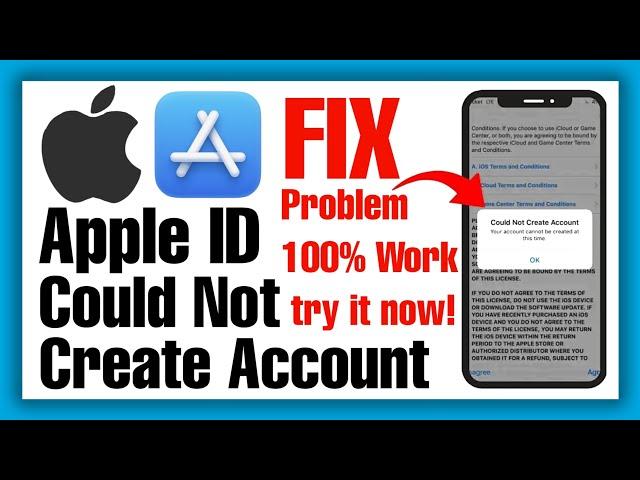 How to Fix 'Could Not Create Account Your Account Cannot be Created at this time' Error iPhone 2024