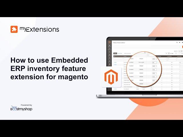 How to use the Embedded ERP inventory feature extension for magento?