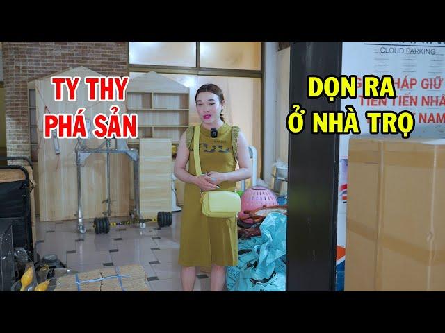 Ty Thy phá sản dọn ra ở nhà trọ - Ty Thy Vlog Gỏi đu đủ