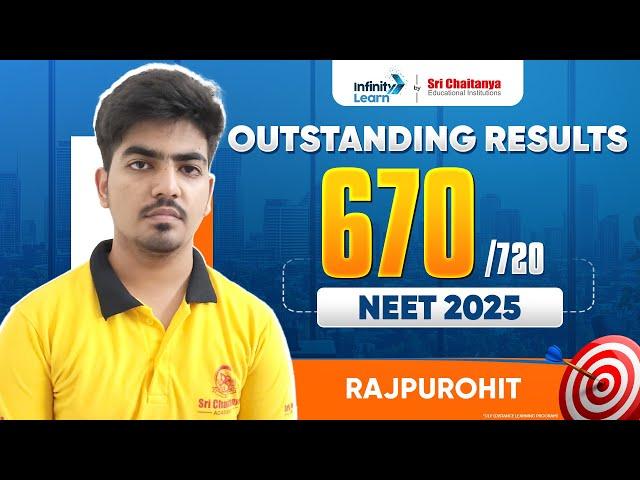 NEET 2025 Topper Rajpurohit Shares His Secret to Scoring 670 Marks | #neet2025result #neettopper