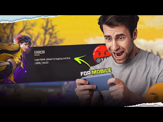 login Failed Please Try Logging Out First Free Fire For Mobile  | Freefire  login  problem