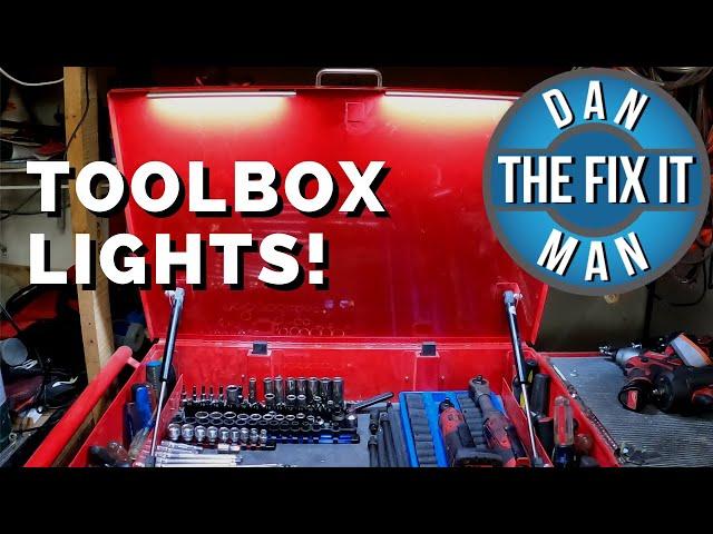 PRODUCT REVIEW VIDEO - MOTION SENSOR TOOLBOX LIGHTS - GREAT GIFT IDEA!