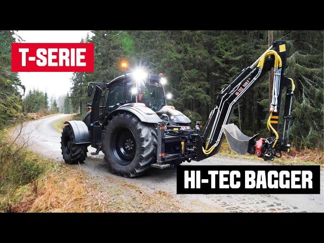 Valtra T-Serie mit Hi-Tec-Bagger | Valtra UNLIMITED