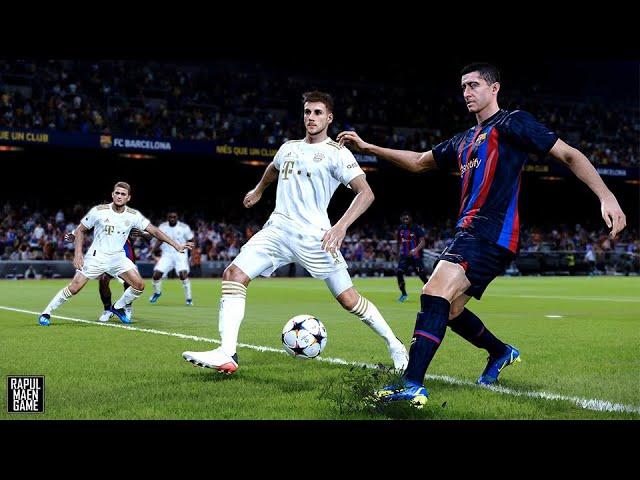 BARCELONA VS BAYERN MUNCHEN UCL 2022/2023 | PES 2021 GAMEPLAY MAX SETTINGS | 1080p 60 FPS