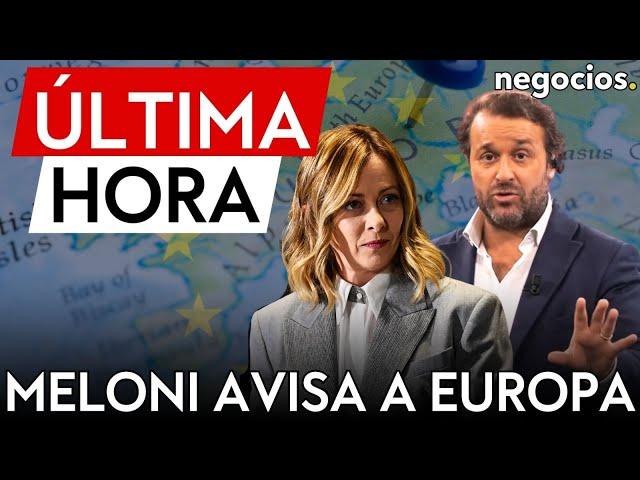 ÚLTIMA HORA | Meloni avisa a Europa en la COP 29: el mix energético en el foco de la lucha climática