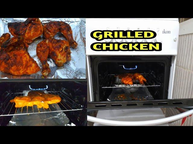 How to make grilled chicken using gas oven/cooking range/ GRILLED CHICKEN