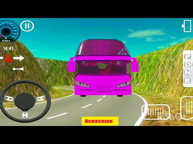 #Pink Bus driving on off-road very amazing@Doctor_gamer1