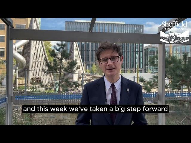 Leader of Sheffield City Council's monthly video