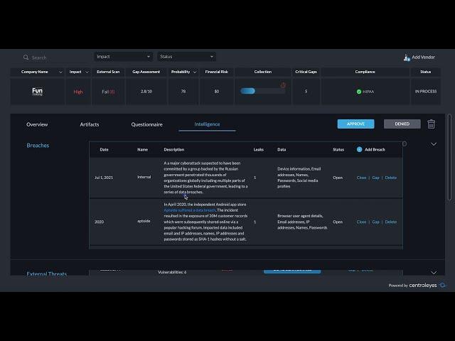 Centraleyes Feature Review - External Scans