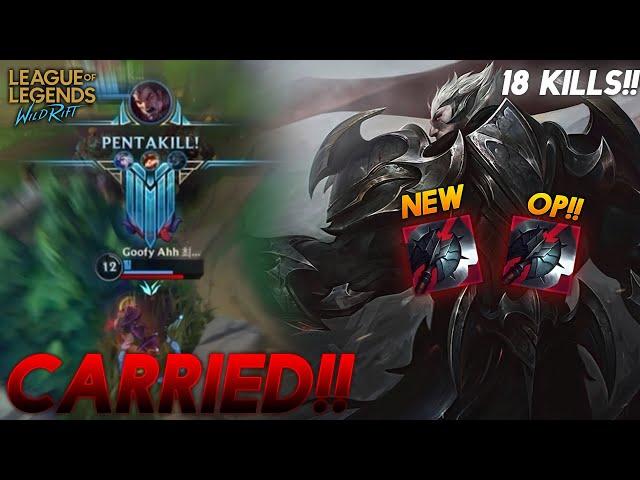 HEXTECH BLACK CLEAVER JUST GIVE DARIUS AN INSANE DAMAGE! | PENTAKILL | WILDRIFT