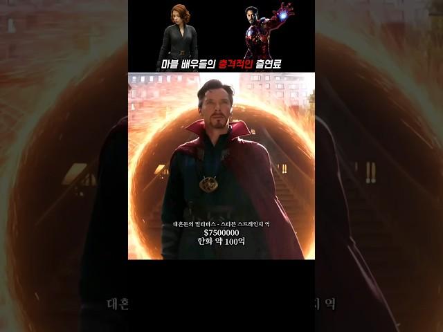 마블 배우들의 엄청난 출연료 ㄷㄷ #어벤져스