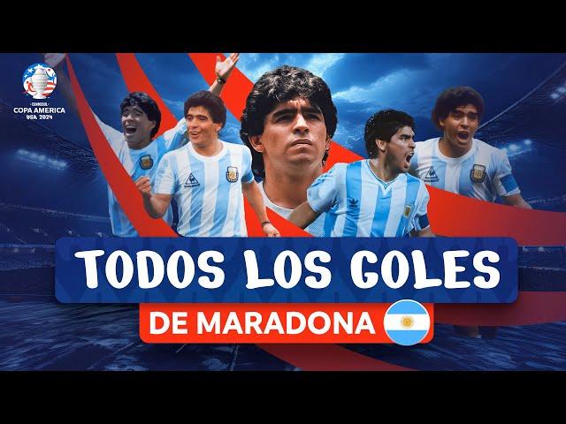 Todos los GOLES de Diego Armando MARADONA en CONMEBOL Copa América™