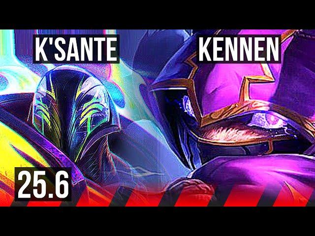 K'SANTE vs KENNEN (TOP) | 6k comeback, 8/4/14 | NA Grandmaster | 25.6