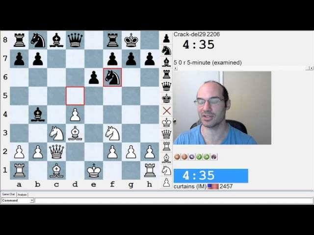 Watch IM Greg Shahade play for an hour+ on the ICC!