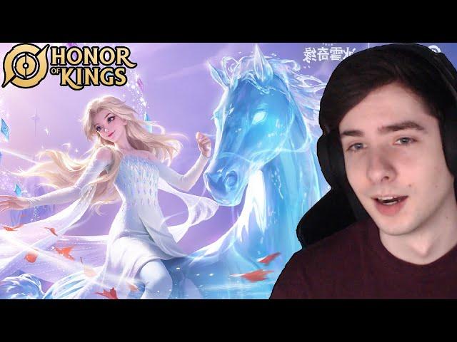 ELSA from FROZEN in a MOBA?! | Honor of Kings